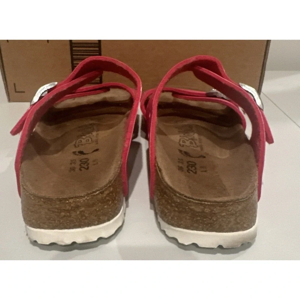 Birki's Birkenstock EU36/US 5 Narrow Freeport Perforated Pink Leather Sandals